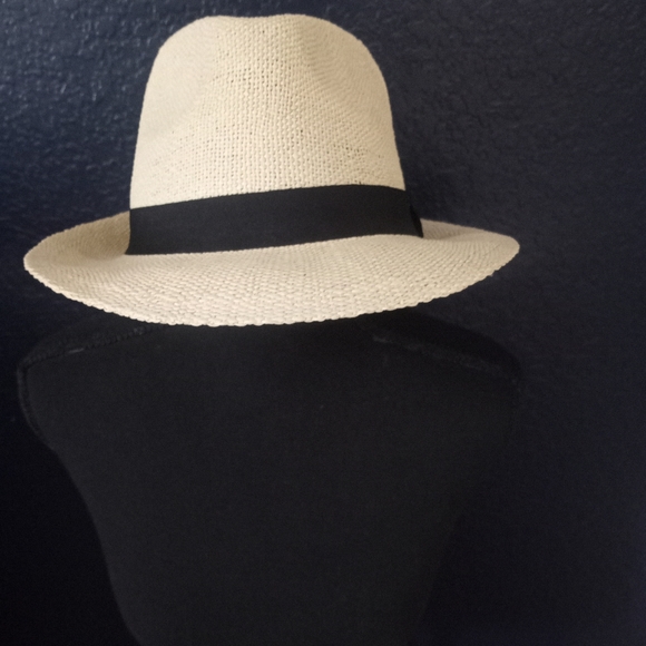 Straw fedora hat - Picture 2 of 3